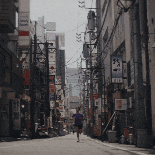ASICS Tokyo Collection running shoes in Tokyo