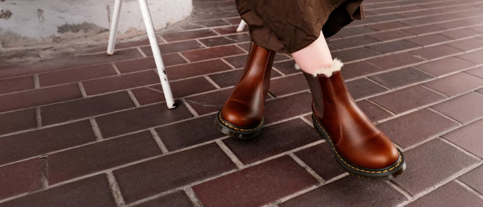 Dr Martens μποτάκια γυναικεία καφέ