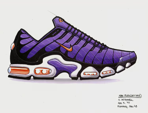 Το αρχικό σχέδιο Nike Tn από τον σχεδιαστή