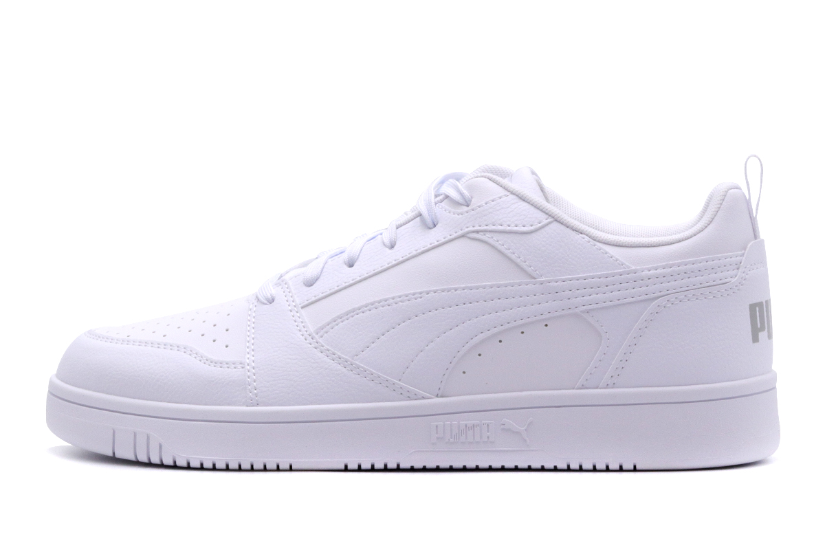 Puma λευκα σνικερς με λευκό λογοτυπο
