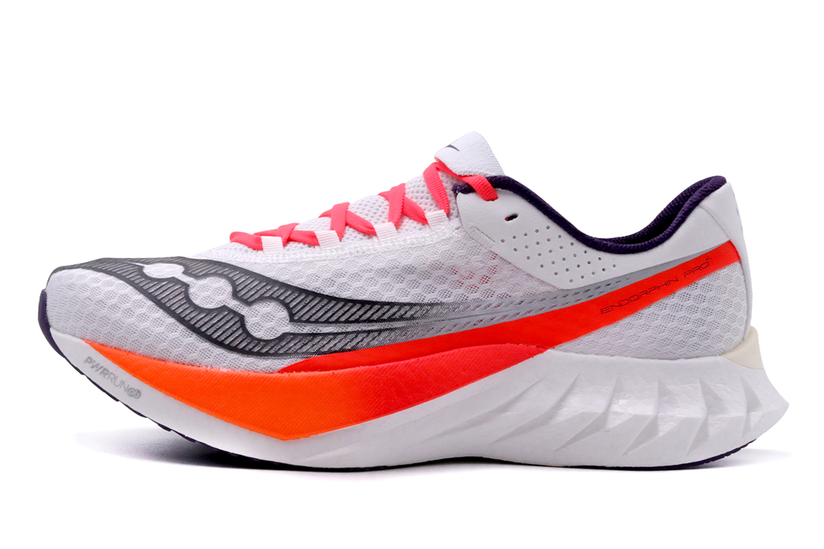 Saucony Endorphin Pro 4 Ανδρικά Αθλητικά Παπούτσια Για Τρέξιμο Λευκά, Μαύρα, Πορτοκαλί