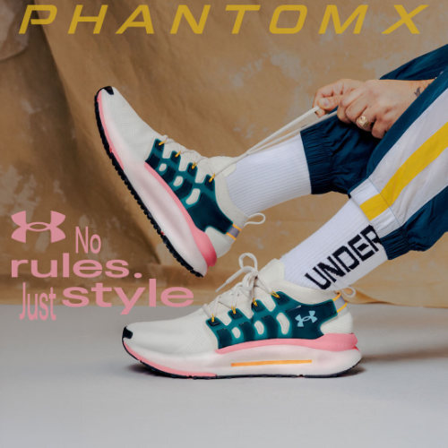 UNDER ARMOUR Phantom X αθλητικά παπούτσια για τρέξιμο λευκά