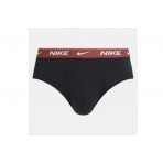 Nike Everyday Cotton Stretch Brief  Ανδρικά Εσώρουχα Σλιπ Μαύρα