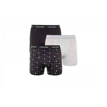 Calvin Klein Trunk Εσώρουχο Boxer Ανδρικό 3-Τεμάχια 