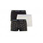 Calvin Klein Cotton Stretch Low Rise Trunk Εσώρουχο Boxer Ανδρικό 3-Τεμάχ (0000U2664G YKS)