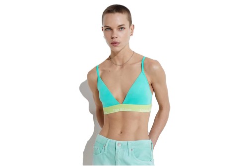 Calvin Klein Lght Lined Triangle Bralette Γυναικείο (000QF7282E 9T7)