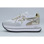 W6Yz Deva-W Γυναικεία Sneakers Λευκά, Χρυσά, Γκρι