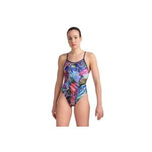 Arena Women S Swimsuit Lace Back Allover Μαγιό Ολόσωμο Γυναικείο (005069750)