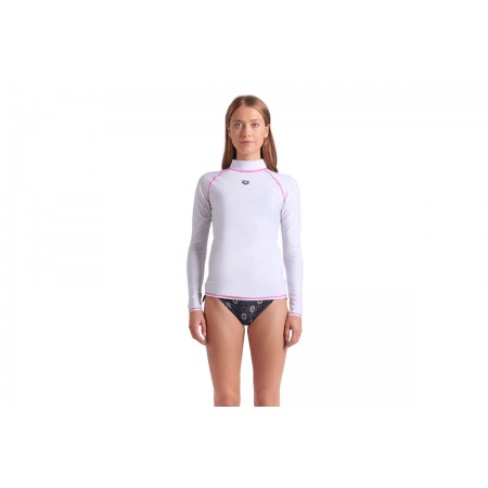 Arena Rash Vest Ls Graphic Μπλούζα Uv Protection Γυναικεία 