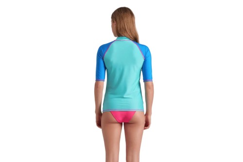 Arena Rash Vest Ss Graphic Μπλούζα Uv Protection Γυναικεία (006290808)