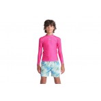 Arena Rash Vest Graphic Παιδική Μακρυμάνικη Μπλούζα UV Protection Φούξια