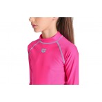 Arena Rash Vest Graphic Παιδική Μακρυμάνικη Μπλούζα UV Protection Φούξια
