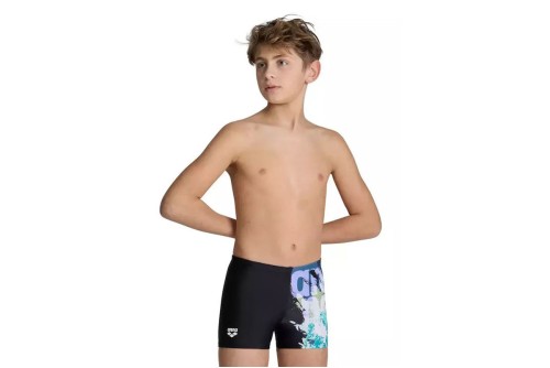 Arena Boys Waves Breaking Swim Short Μαγιό Boxer (006729500 BLACK-MULTI)