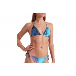 Arena Water Print Παιδικό Σετ Μαγιό Bikini Μπλε Σκούρο, Σομόν, Βεραμάν