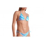Arena Water Print Γυναικείο Σετ Μαγιό Bikini Γαλάζιο, Σομόν, Άκουα