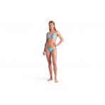 Arena Water Print Γυναικείο Σετ Μαγιό Bikini Γαλάζιο, Σομόν, Άκουα
