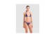 Arena Water Print Triangle Γυναικείο Μαγιό Bikini Μωβ, Μαύρο
