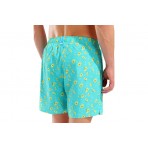 Arena Water Prints Beach Ανδρικό Μαγιό Σορτς Τυρκουάζ, Κίτρινο