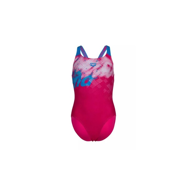 Arena Girls Splash Point Swimsuit V Back Μαγιό Ολόσωμο (007225900)