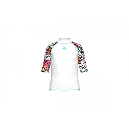 Arena Rash Vest Παιδική Κοντομάνικη Μπλούζα UV Protection Λευκά, Διάφορα Χρώματα