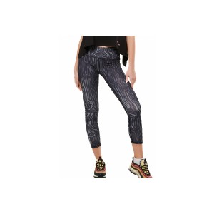 Body Action High Waisted Κολάν 7-8 Γυναικείο (011516 BLACK MUZZLE-01)