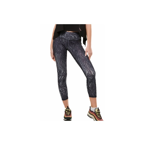 Body Action High Waisted Κολάν 7-8 Γυναικείο (011516 BLACK MUZZLE-01)
