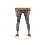 Body Action Printed Γυναικείο Κολάν 7/8 Πουρό, Μαύρο, Μπεζ