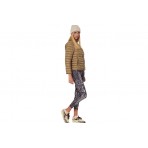 Body Action Printed Γυναικείο Κολάν 7/8 Πουρό, Μαύρο, Μπεζ