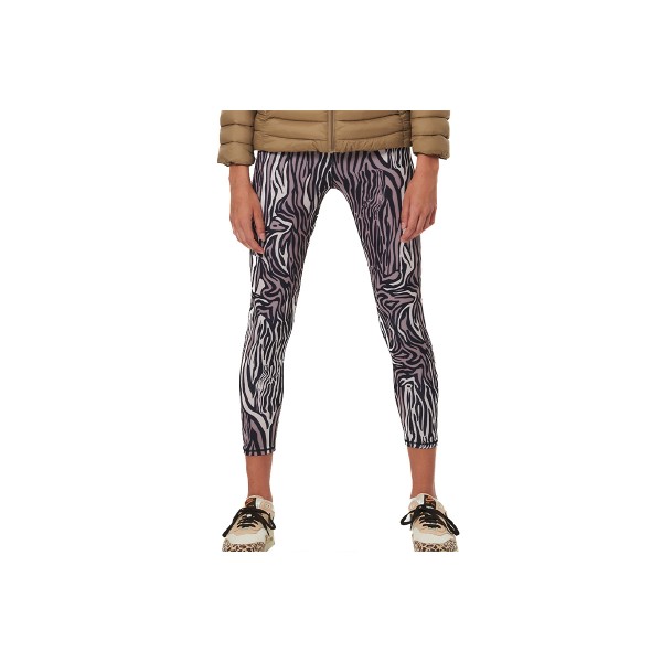 Body Action Womens Printed 7-8 Leggings (011520 MOCHA ZEBRA-05E)