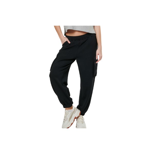 Body Action Modal Cargo Παντελόνι Φόρμας Γυναικείο (021530 BLACK-01)