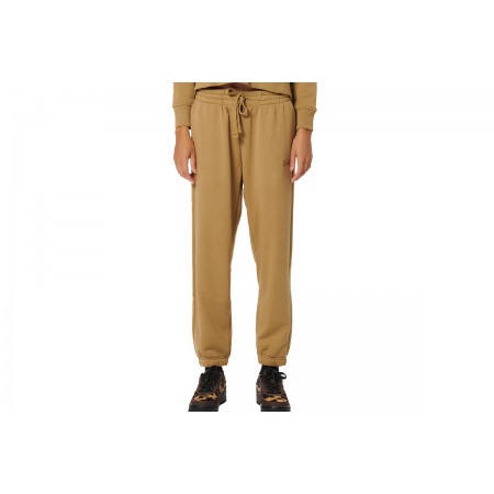 Body Action French Terry Γυναικείο Παντελόνι Φόρμας Λαδί