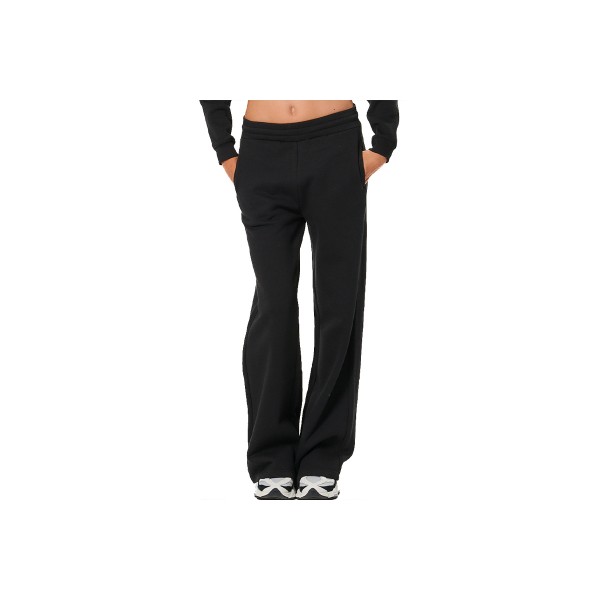 Body Action Wide-Leg Φαρδύ Παντελόνι Φόρμας Γυναικείο (021540 BLACK-01)