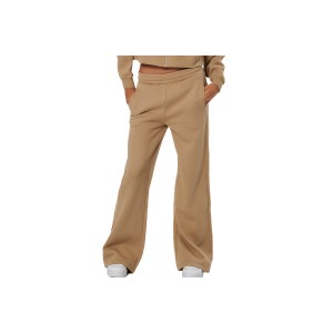 Body Action Wide-Leg Φαρδύ Παντελόνι Φόρμας Γυναικείο (021540 TEAK BEIGE-05C)