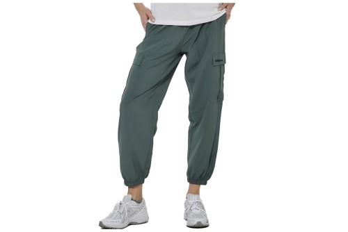 Body Action Poly Stretch Cargo Παντελόνι Φόρμας Γυναικείο (021623 BALSAM GREEN-07A)
