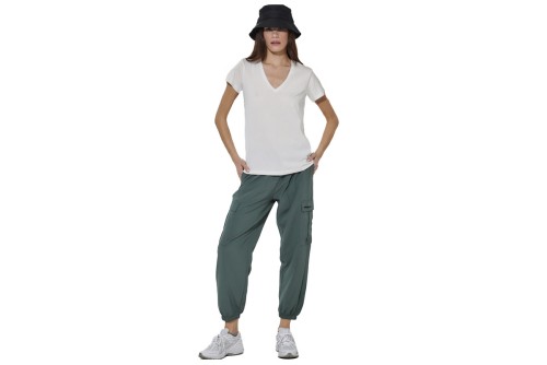 Body Action Poly Stretch Cargo Παντελόνι Φόρμας Γυναικείο (021623 BALSAM GREEN-07A)