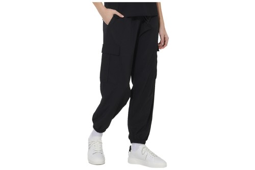 Body Action Poly Stretch Cargo Παντελόνι Φόρμας Γυναικείο (021623 BLACK-1)
