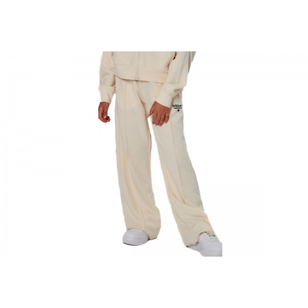 Body Action Wide-Leg Modal Παιδικό Παντελόνι Φόρμας Εκρού