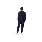Body Action Fleece Sportstyle Ανδρικό Παντελόνι Φόρμας Μπλε Σκούρο