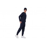 Body Action Fleece Sportstyle Ανδρικό Παντελόνι Φόρμας Μπλε Σκούρο