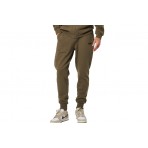 Body Action Fleece Sportstyle Ανδρικό Παντελόνι Φόρμας Λαδί