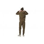 Body Action Fleece Sportstyle Ανδρικό Παντελόνι Φόρμας Λαδί