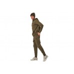 Body Action Fleece Sportstyle Ανδρικό Παντελόνι Φόρμας Λαδί