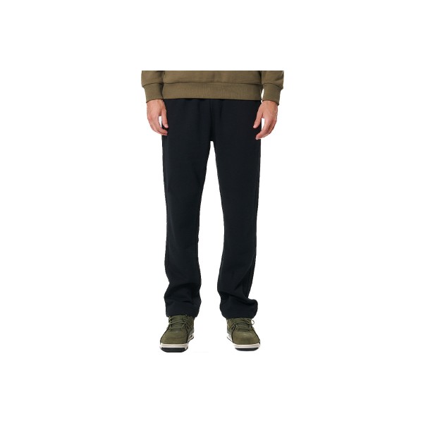 Body Action Fleece Open Leg Παντελόνι Φόρμας Ανδρικό (023531 BLACK-01)