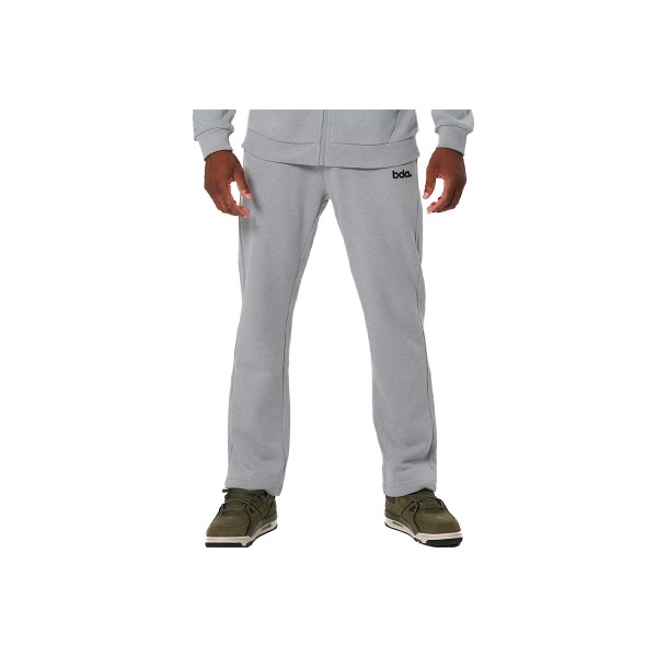Body Action Fleece Open Leg Παντελόνι Φόρμας Ανδρικό (023531 SILVER GREY-03)