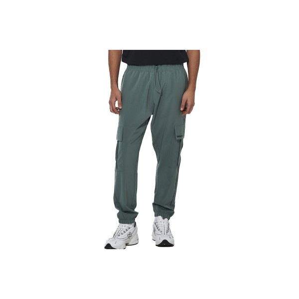Body Action Poly Stretch Παντελόνι Cargo Ανδρικό (023625 BALSAM GREEN-07A)