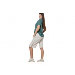 Body Action Wide-Leg Γυναικεία Αθλητική Βερμούδα Εκρού