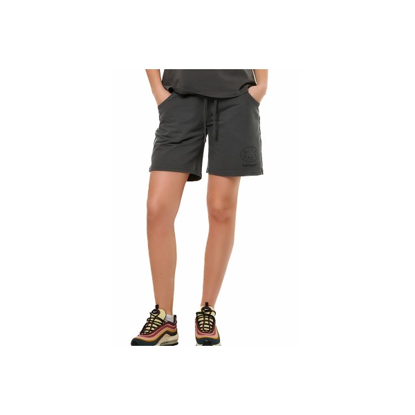 Body Action Natural Dye Βερμούδα Αθλητική Γυναικεία (031525 CHARCOAL GREY-03F)