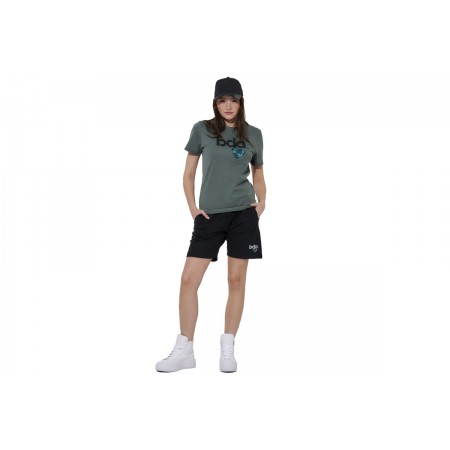 Body Action Essentials French Terry Γυναικεία Αθλητική Βερμούδα Μαύρη