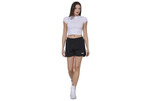 Body Action 2-In-1 Σορτς Με Εσωτερικό Κολάν Γυναικείο (031618 BLACK-01)