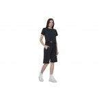 Body Action Wide-Leg Βερμούδα Αθλητική Γυναικεία (031621 BLACK-01)